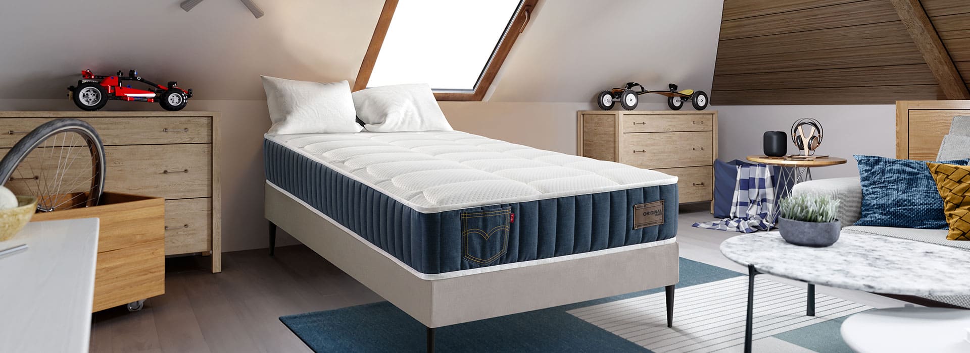 Colchones-juveniles-Muebles Maecopi-la-premier Sofás y chaise lounge